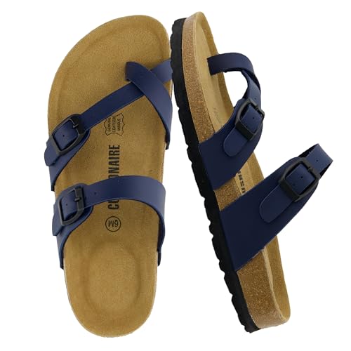 CUSHIONAIRE Women's Luna Cork Footbed Sandal I795