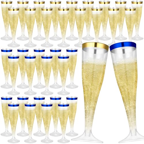 36 Pcs Plastic Champagne Flutes 4.5 oz Clear Toasting Glasses for Party V61372