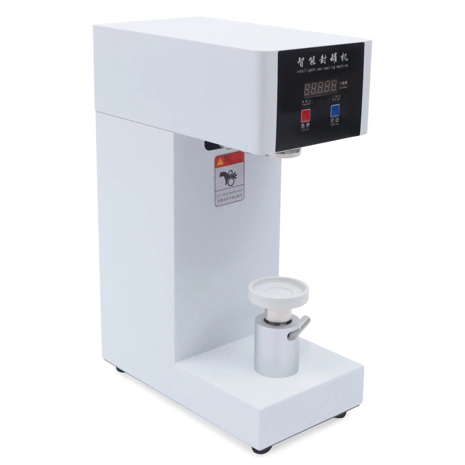 Oukaning Can Sealing Machine Can Seamer Semi Automatic Tin Can Sealer Machine 2.2inch Diameter Electric Can Seamer Machine 180W