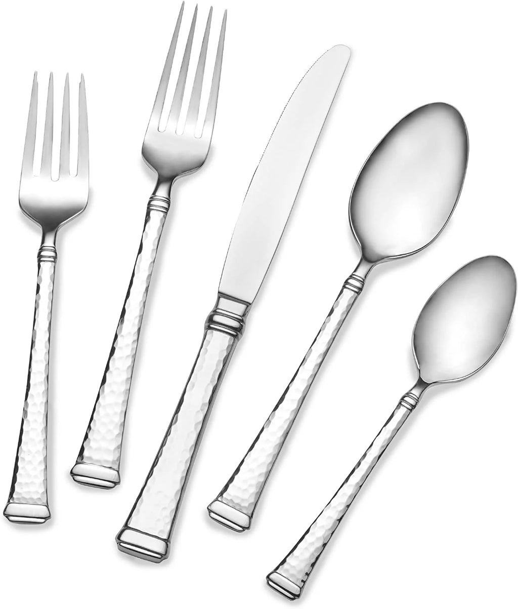 Mikasa Hammered Harmony 18/10 Stainless 20pc Flatware Set S713330