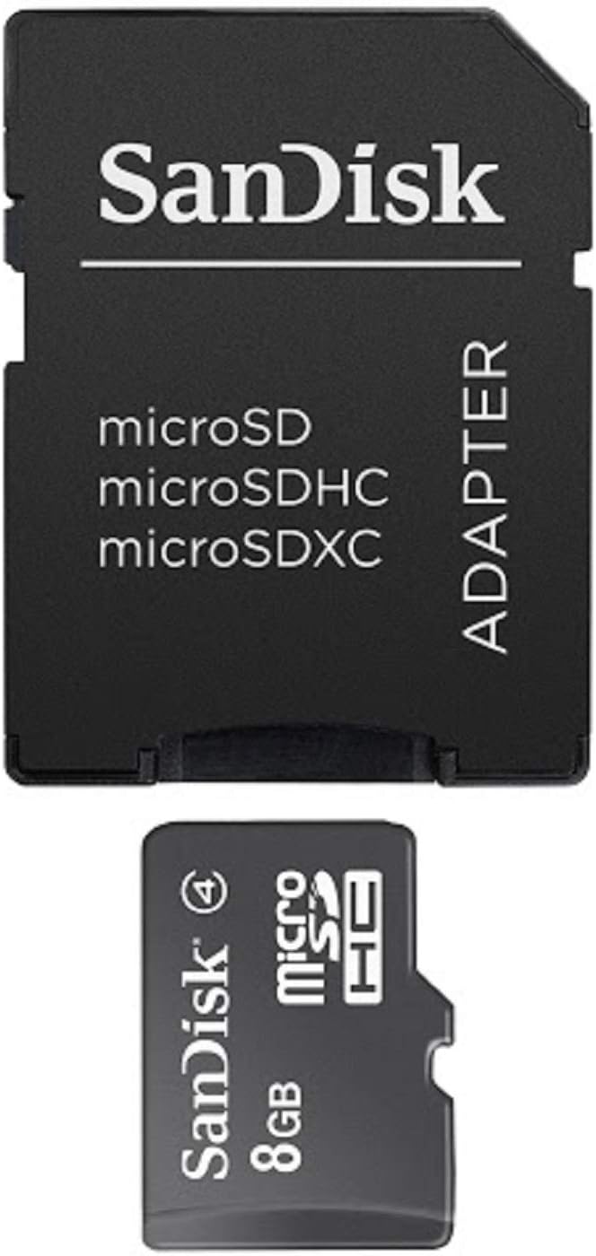 SanDisk microSDHC 8GB Class 2 Card with SD Adapter, 2-Pack U5309
