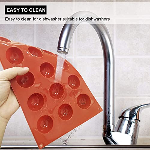 Silicone Mold for Baking, Half Sphere Chocolate Cake Jelly Mold (2 Packs) L40364