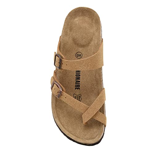 CUSHIONAIRE Women's Luna Cork Footbed Sandal I795