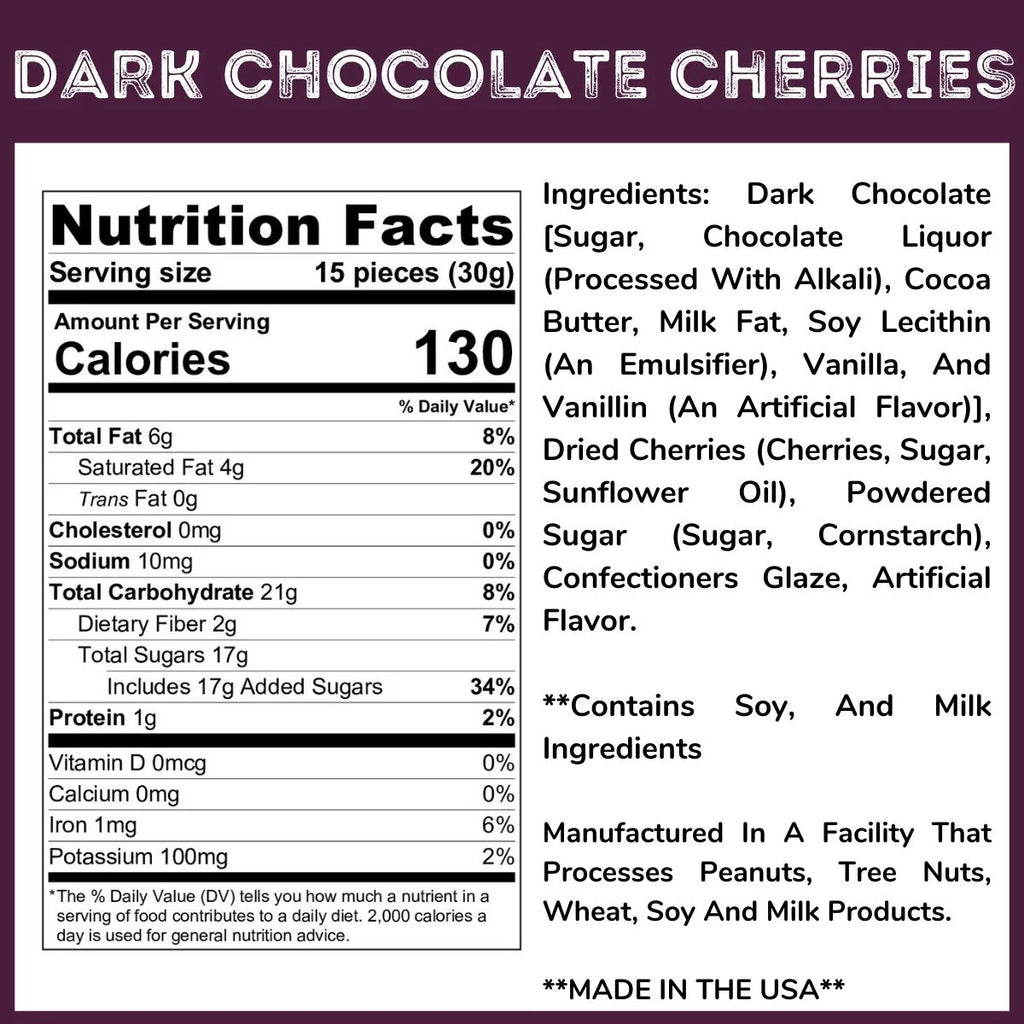 WinCrest Dark Chocolate Covered Cherries 3.5 Lb Tub N41174