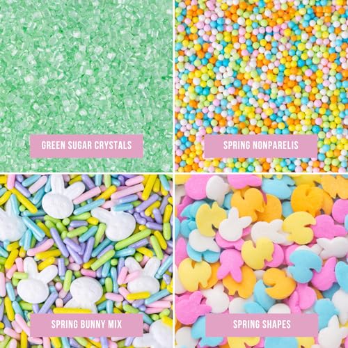 Sweets Indeed Christmas Sprinkles Mix 10.9 oz Holiday Blend O12924