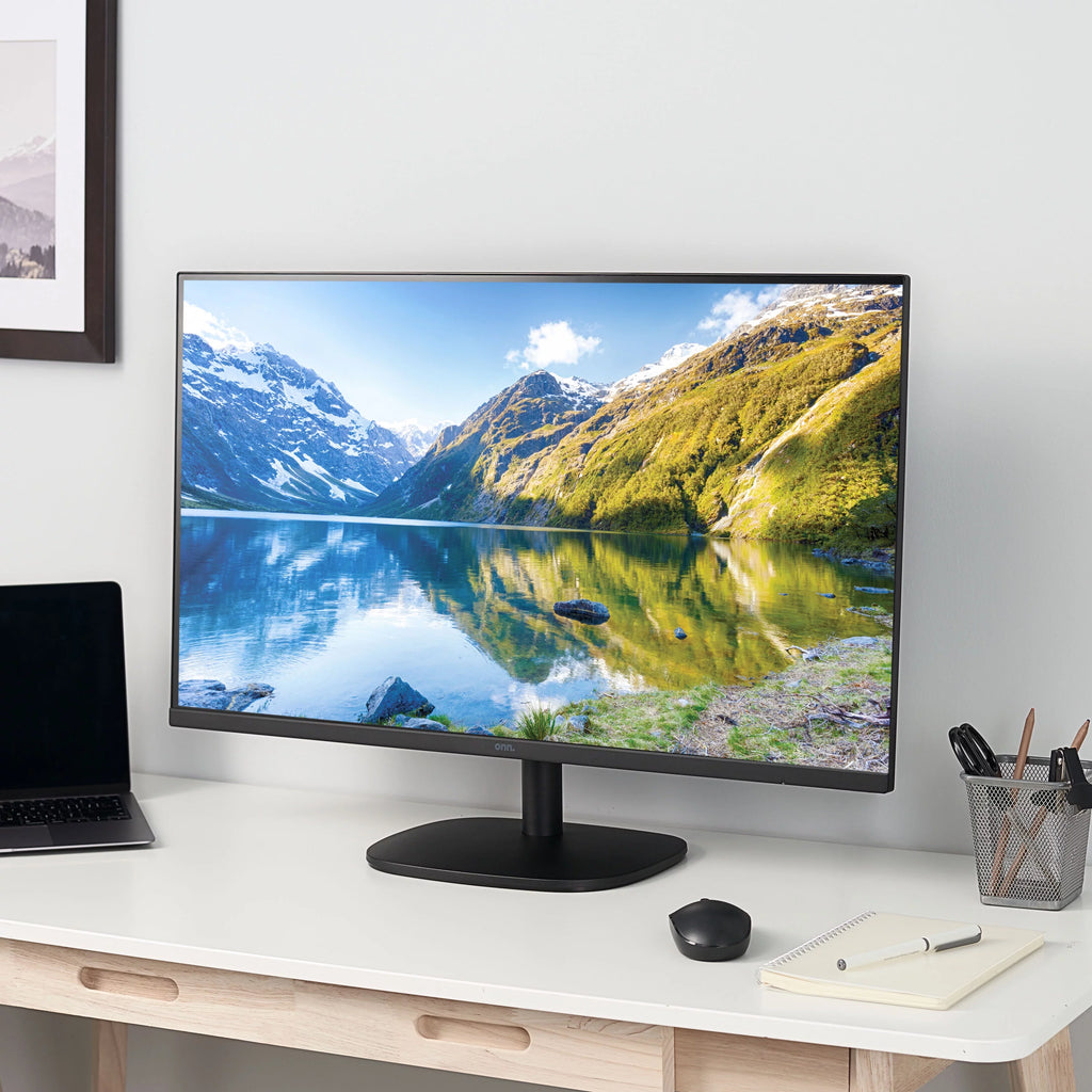onn. 32" FHD 75Hz Bezel-Less Office Monitor with HDMI Cable, Black T4000