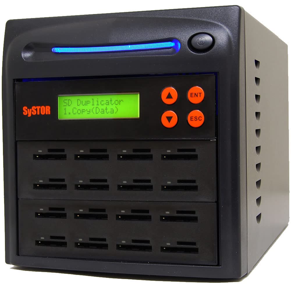 Systor 1:7 SD/microSD Card Duplicator, Standalone Flash Memory Copier & Eraser J12127
