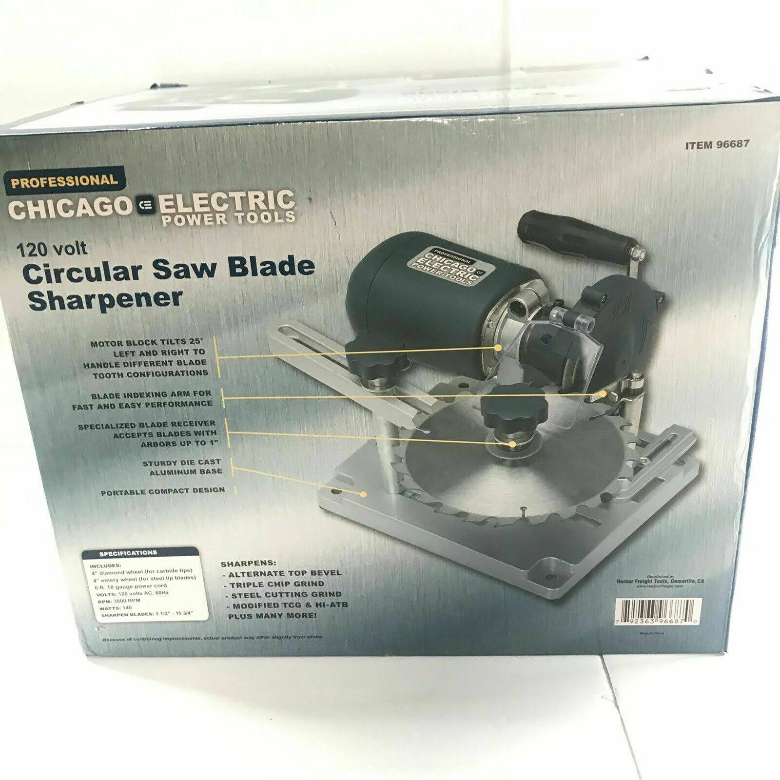 Chicago Electric 120V Circular Saw Blade Sharpener G632233