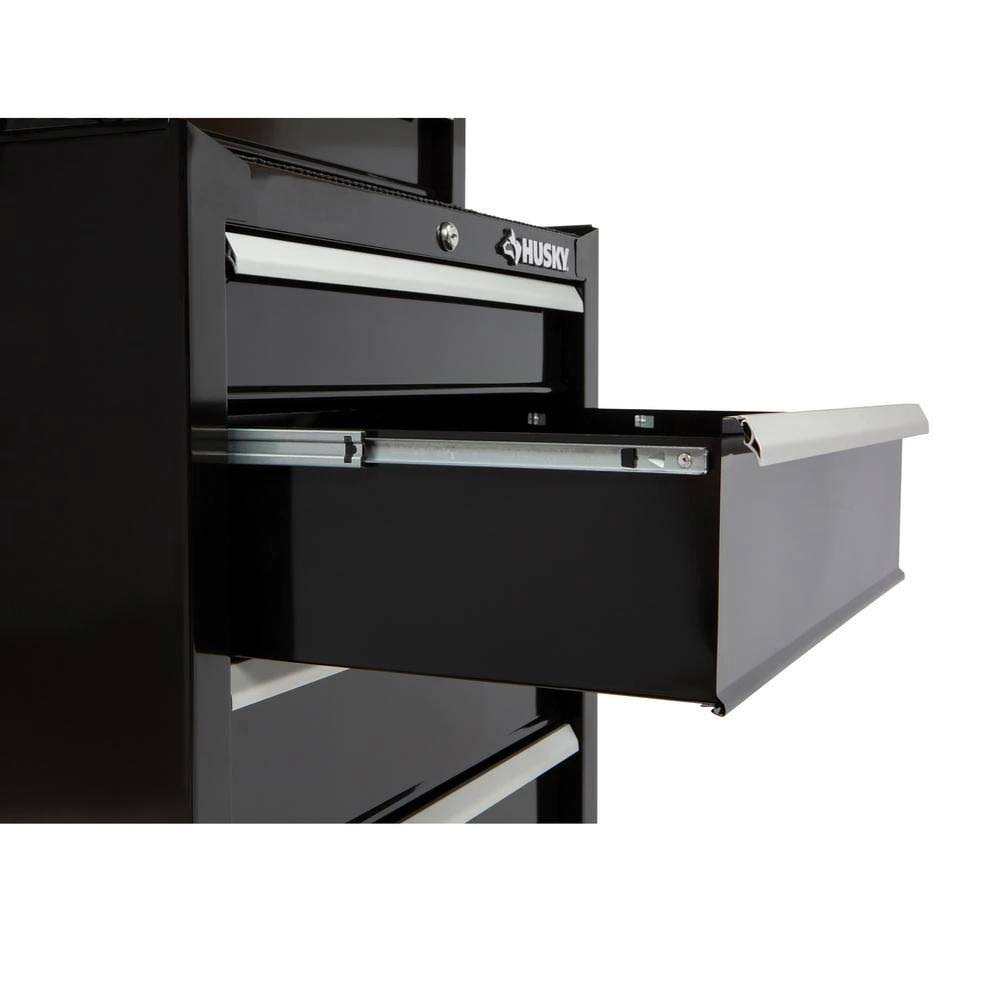 Husky 26 in. 4-Drawer Rolling Tool Chest, Gloss Black S27012