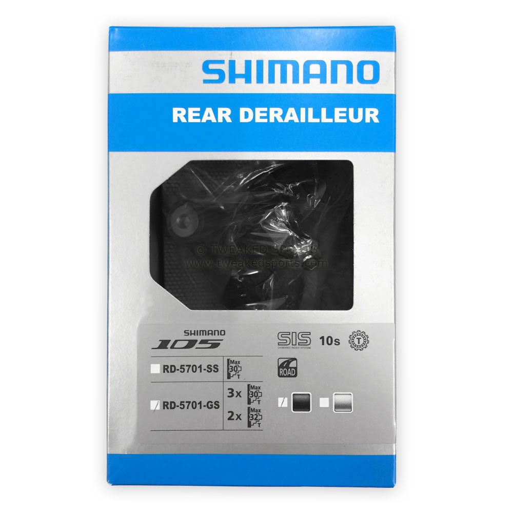 Shimano 105 RD-5701 Rear Derailleur 10 Speed GS Medium Cage Black U176598