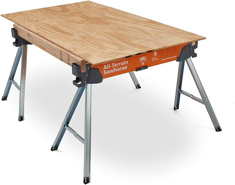 Bora Portamate All-Terrain Folding Sawhorse with Swivel Leg, PM-4520 S632