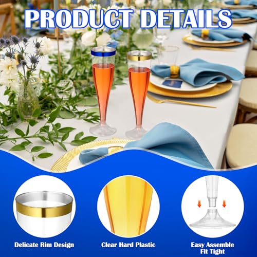 36 Pcs Plastic Champagne Flutes 4.5 oz Clear Toasting Glasses for Party V61372
