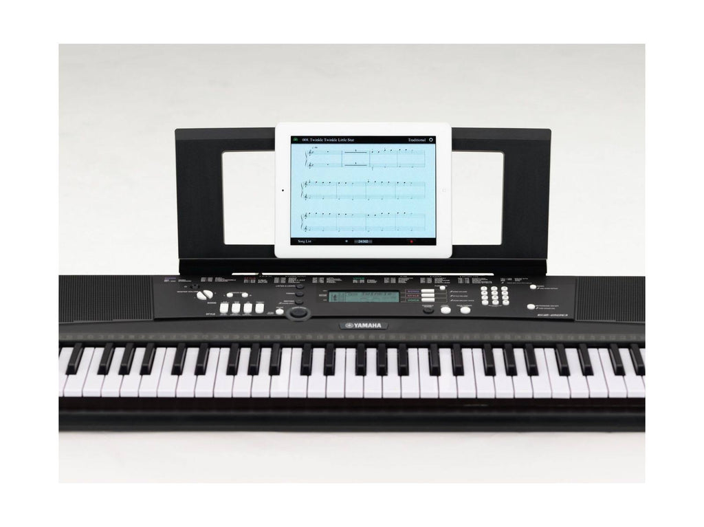 Yamaha EZ220 Keyboard with Lighted Keys, Stand and Power U4104