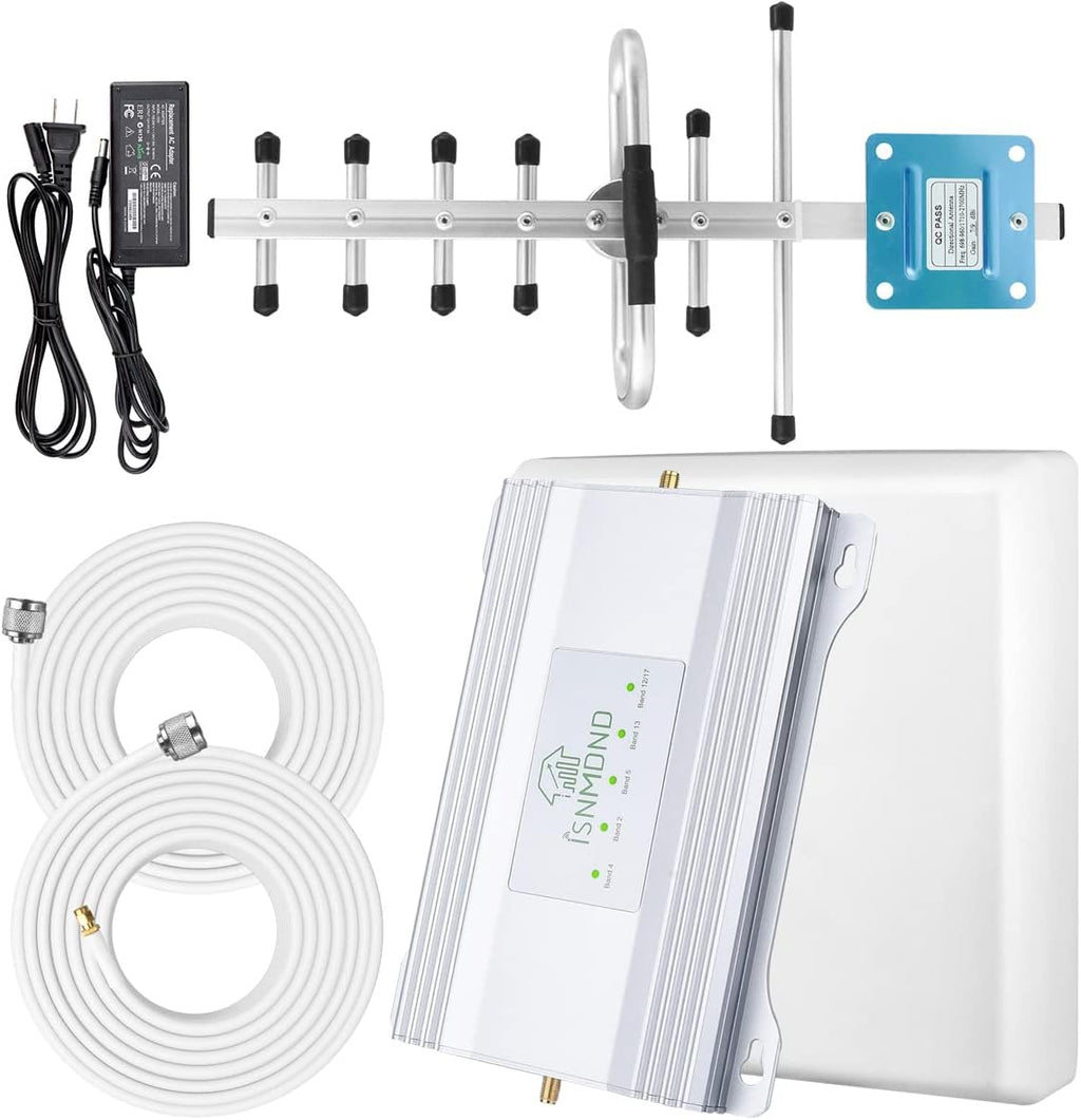 Verizon Home Cell Phone Booster AT&T Signal Booster for Cell Phone Boosts 4G LTE & 5G up to 6,000 sq ft for All U.S. Carriers, Cell Phone Booster Verizon Signal Booster ATT Cell Booster for Home