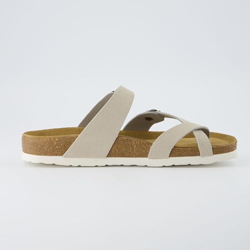 CUSHIONAIRE Women's Luna Cork Footbed Sandal I795