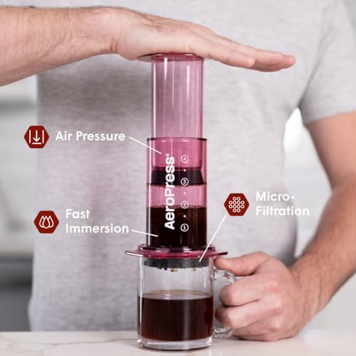 AeroPress Original XL Coffee Press – 3-in-1 Portable Coffee Maker for Camping & Travel Y52044