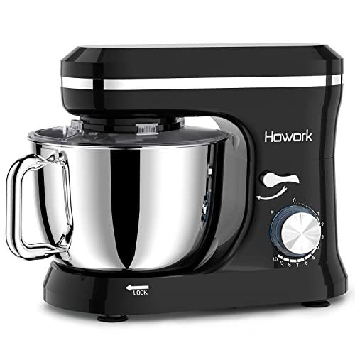 HOWORK Electric Stand Mixer 6.5QT Stainless Steel Bowl, Blue P383969