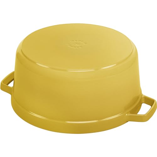 STAUB Cast Iron Dutch Oven 5.5-qt Round Cocotte, Black Matte P4487