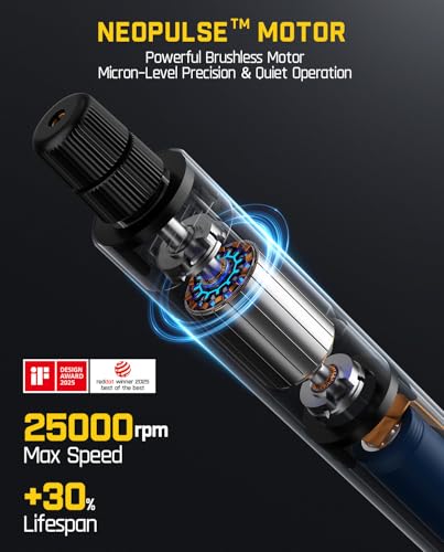 Fanttik F2 Master Mini Cordless Rotary Tool Kit, 5 Speed, 35 Accessories Q64782