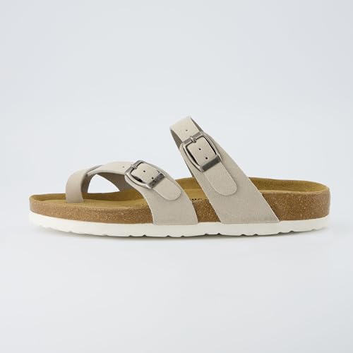 CUSHIONAIRE Women's Luna Cork Footbed Sandal I795