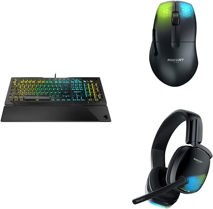 ROCCAT Vulcan Pro Tactile Optical PC Gaming Keyboard, Titan Switch, Full Size, Black C7970