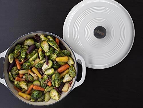 Lodge 6 Quart Enameled Cast Iron Dutch Oven with Lid, Indigo A835868