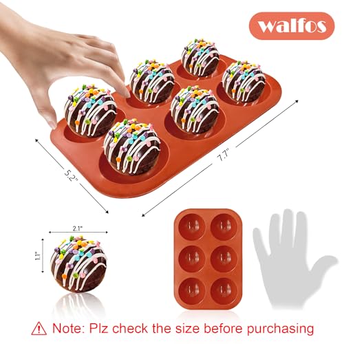 Silicone Mold for Baking, Half Sphere Chocolate Cake Jelly Mold (2 Packs) L40364