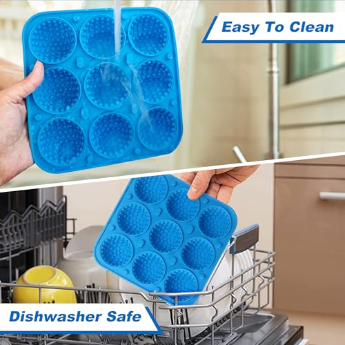 Sidosir Golf Ball Silicone Molds with Lid for Cake Decorations, 9-Cavity L16772
