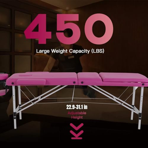 BestMassage Aluminium Portable Massage Table 28 inch Folding Spa Bed I82923