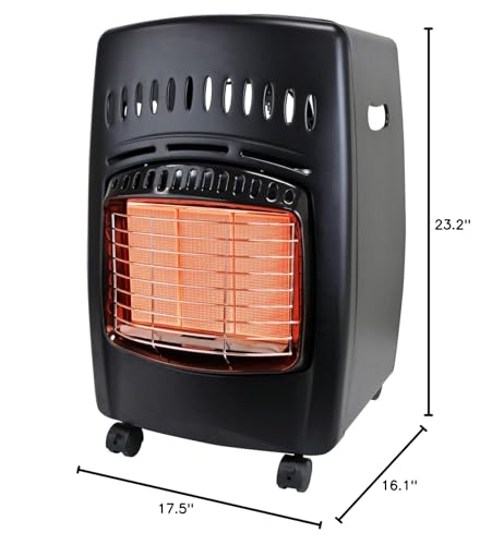 Dyna-Glo RA18LPDG 18,000 BTU Cabinet Heater, Black K835