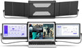 Electronics Triple Portable Monitor for Laptop, Dual Screens with Kickstand，Compatible with 13-16 Mac and PC, FHD 1080P IPS 11.6, Type C/HDMI/USB-A Cable Connection