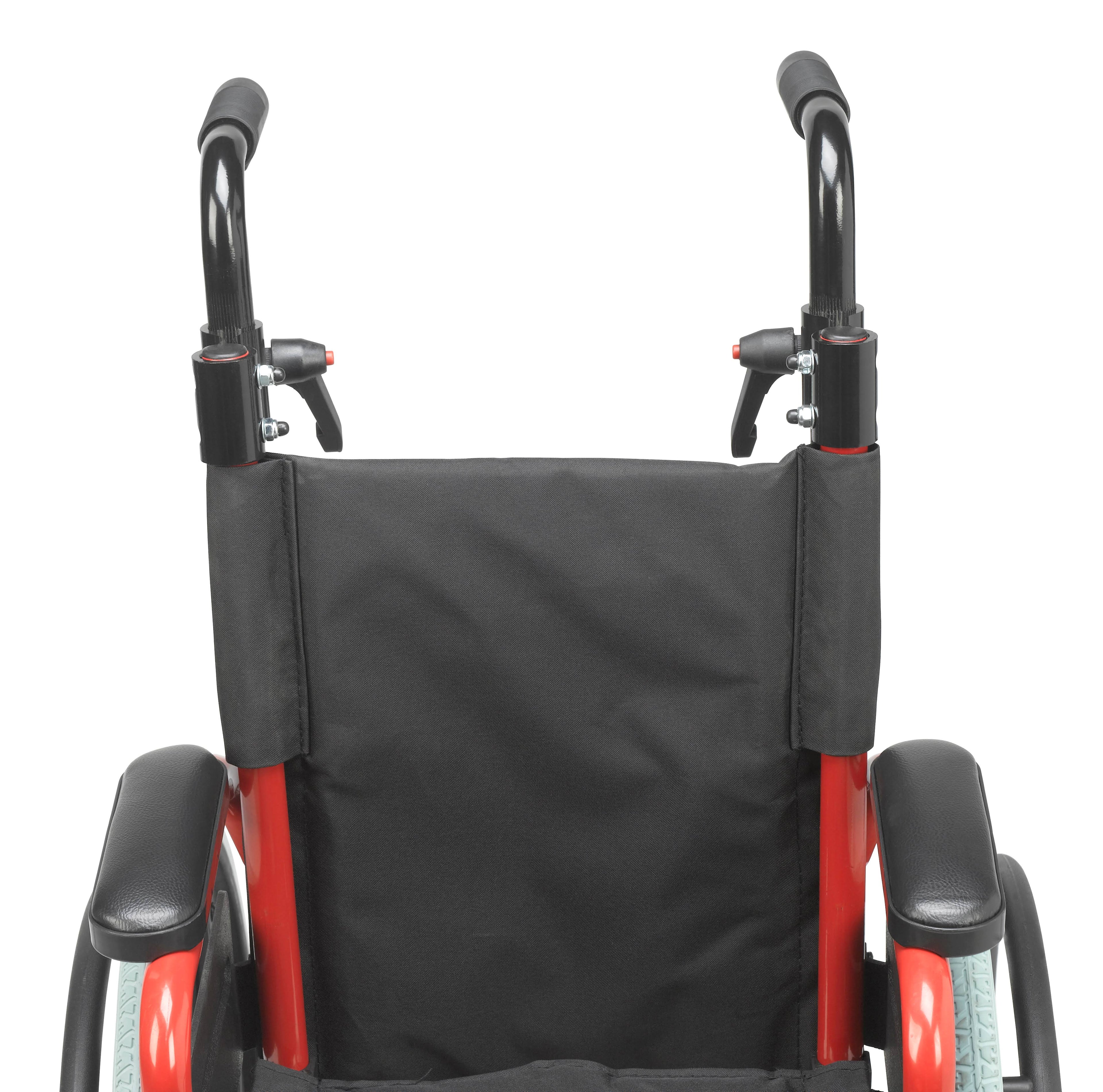 Drive Medical Wallaby Pediatric Folding Wheelchair 12x22 Red I39121