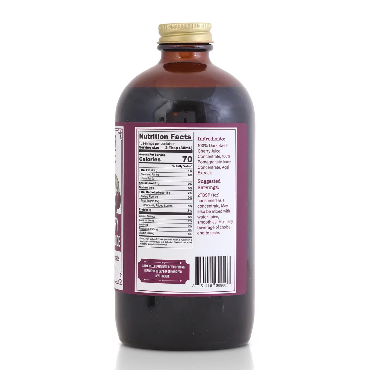 Proper by Nature Black Cherry & Pomegranate Juice Concentrate with Acai Extract Y29470