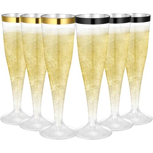 36 Pcs Plastic Champagne Flutes 4.5 oz Clear Toasting Glasses for Party V61372