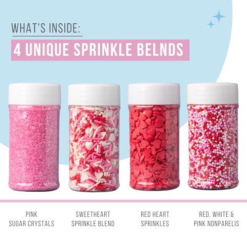 Sweets Indeed Christmas Sprinkles Mix 10.9 oz Holiday Blend O12924