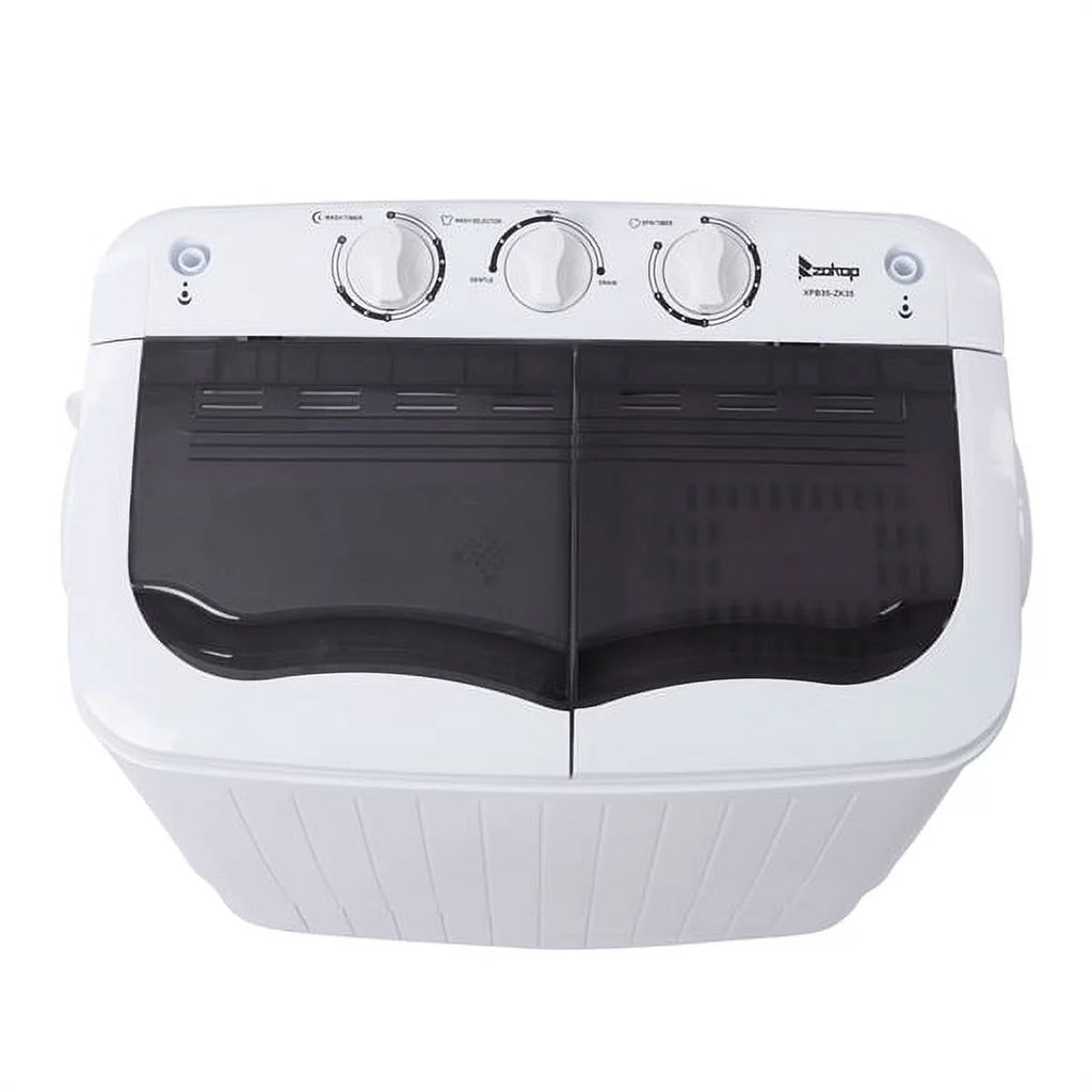 ZOKOP XPB35-ZK35 Semi-automatic Washing Machine with Gray Cover O68646