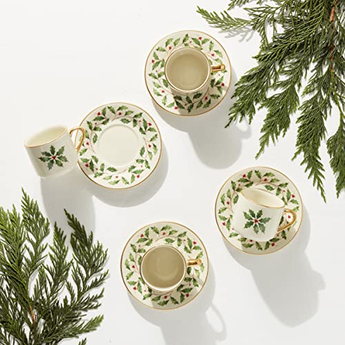 Lenox 18 Oz Stoneware Holiday Cocoa Mug, Red/Green D279