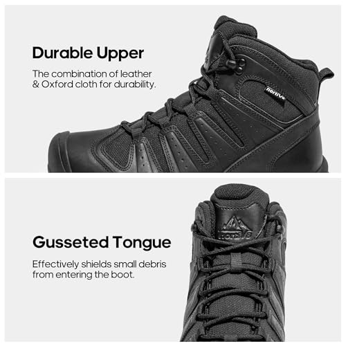 NORTIV 8 Men's Mid Hiking Boots Waterproof Outdoor Trekking Shoes C306805