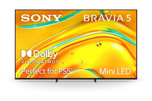 Sony BRAVIA 5 65 Inch Mini LED 4K Smart Google TV with XR Processor, 2025 Model V700322