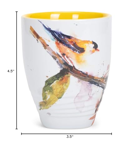 Dean Crouser Cardinal Watercolor Stoneware Mug 16 oz N1410