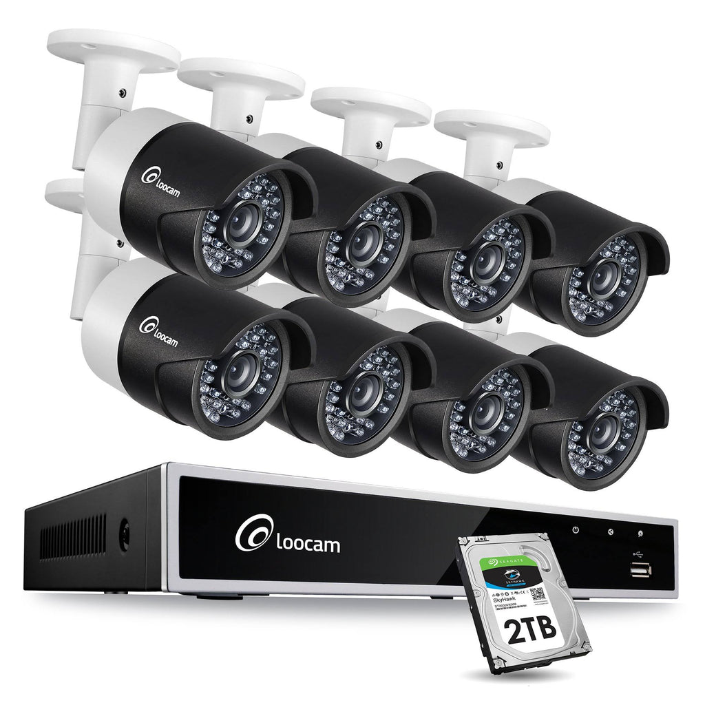 Loocam 1080p 8 CH HD-TVI Video Security Camera System DVR Surveillance Kit