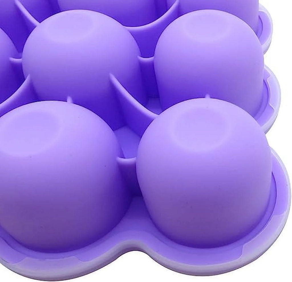 Zhuge Egg Poachers Silicone Egg Bites Molds for Instant Pot 8 qt, 9 Cups with Lids, Pack of 2 M5917