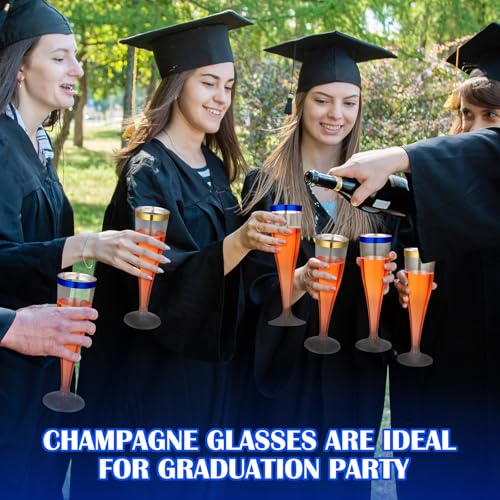 36 Pcs Plastic Champagne Flutes 4.5 oz Clear Toasting Glasses for Party V61372