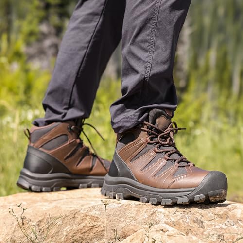 NORTIV 8 Men's Mid Hiking Boots Waterproof Outdoor Trekking Shoes C306805