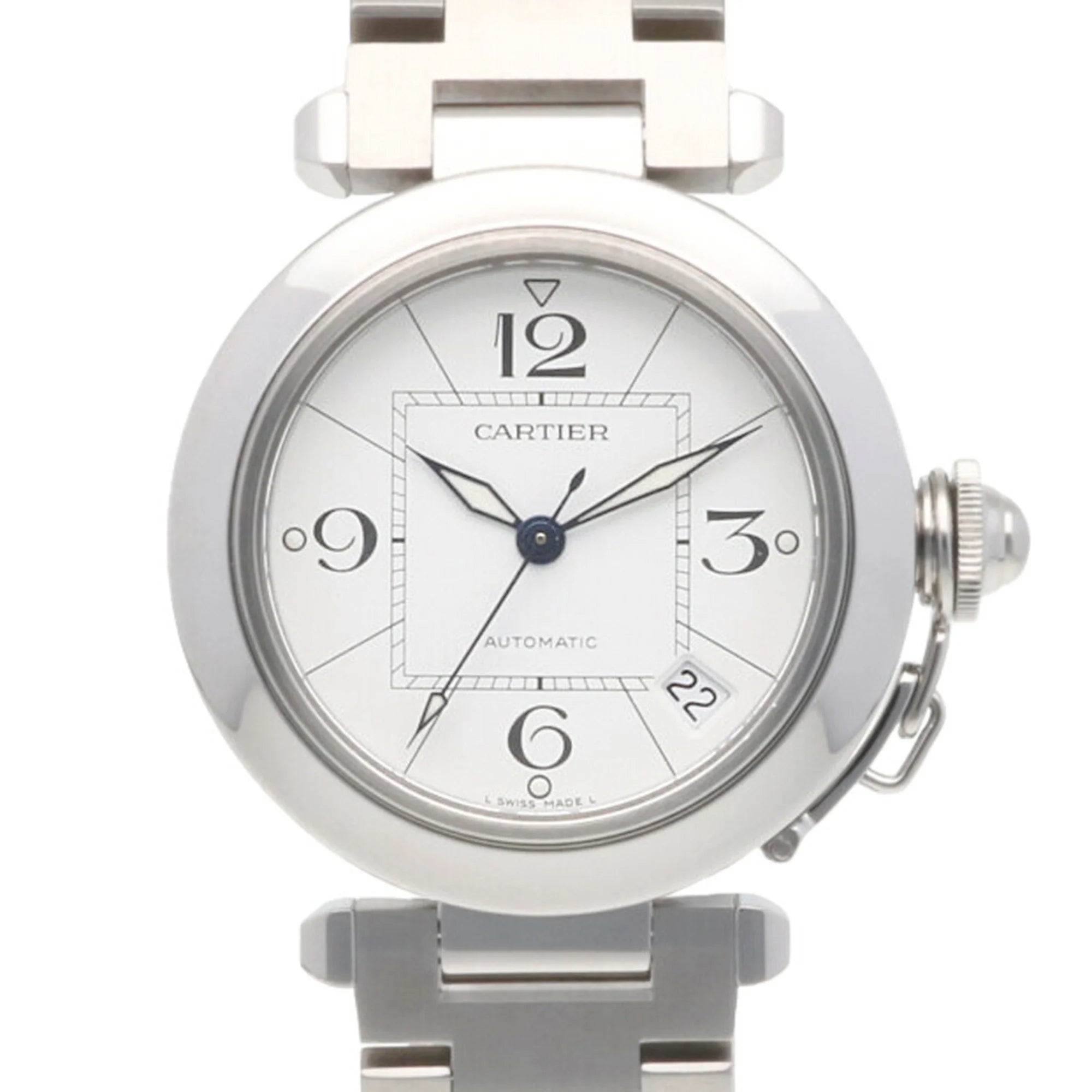 Pre-Owned Cartier CARTIER Pasha C watch stainless steel 2324 unisex (Good)