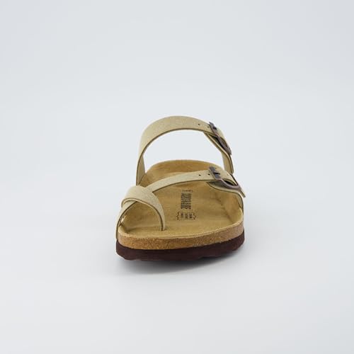 CUSHIONAIRE Women's Luna Cork Footbed Sandal I795