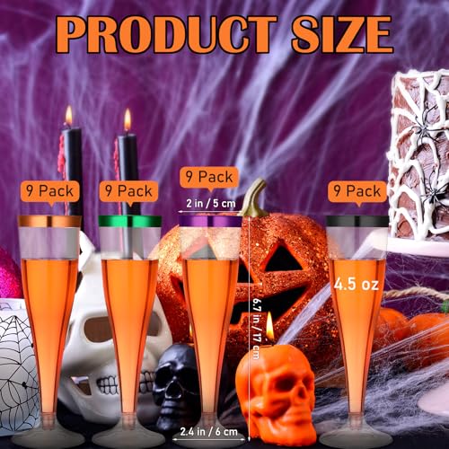 36 Pcs Plastic Champagne Flutes 4.5 oz Clear Toasting Glasses for Party V61372