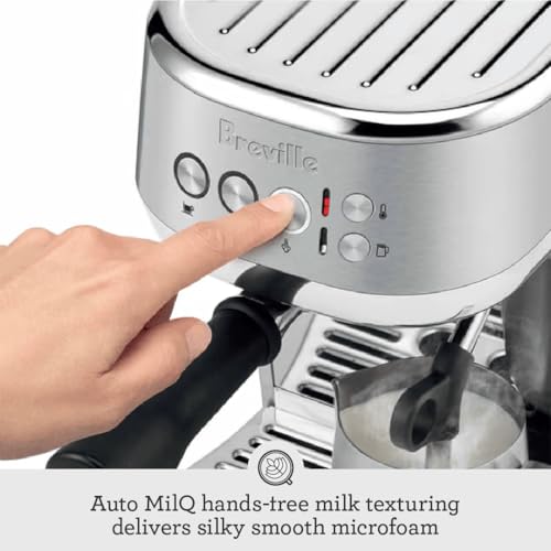 Breville Bambino Plus Espresso Machine BES500BSS, Brushed Stainless Steel U564