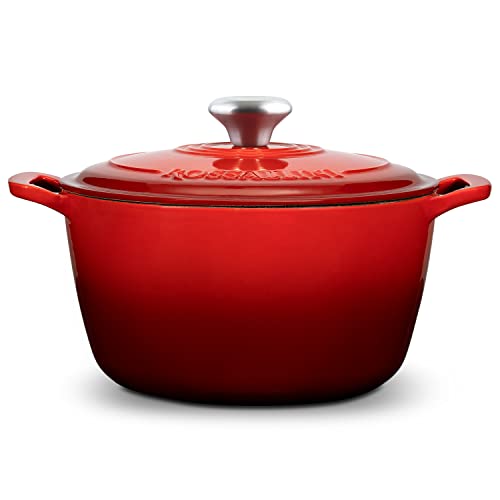 Signature Enameled Cast Iron Dutch Oven 5.5Q with Lid, Oyster Grey A277