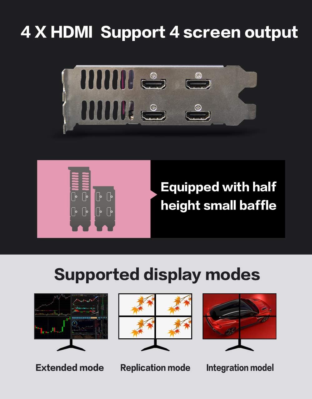 Yeston Radeon RX 550 4GB GDDR5 Graphics Card N2795